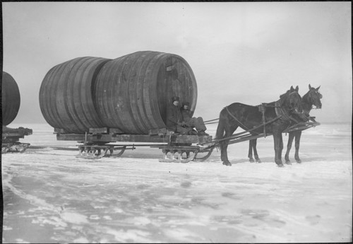 Wine Barrels Crossing Lake Erie